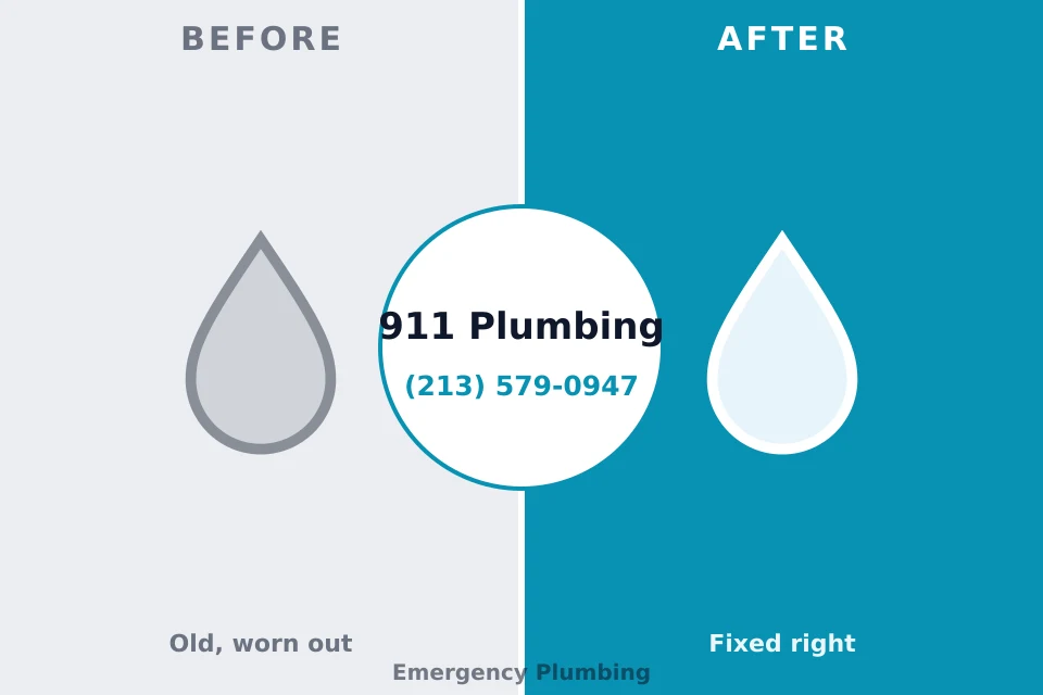Before and after: plumbing repair Grand Canyon Village, AZ